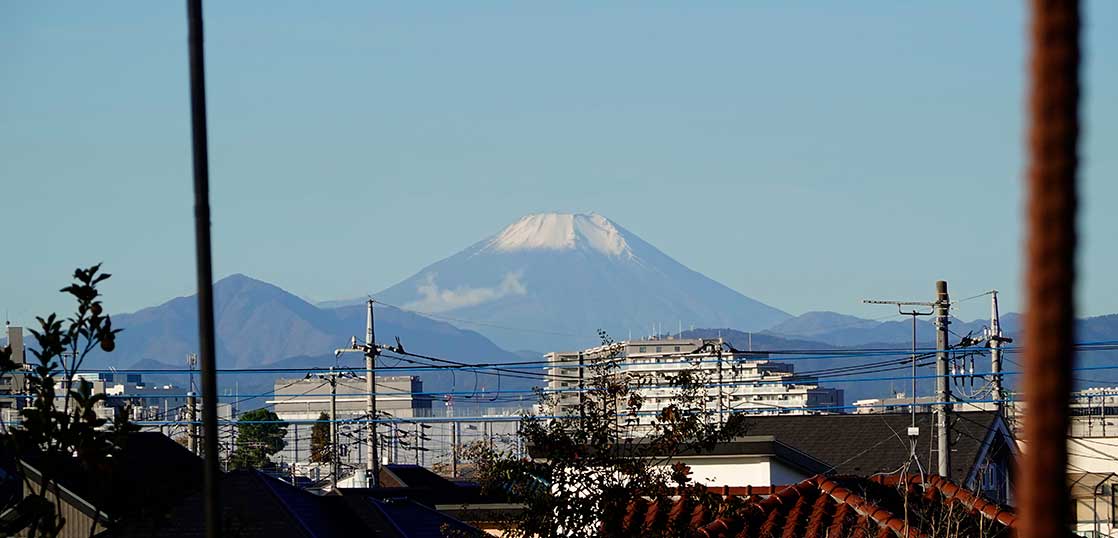立川市内のちょっと離れた2箇所から富士山を見てみた【立川フォト】