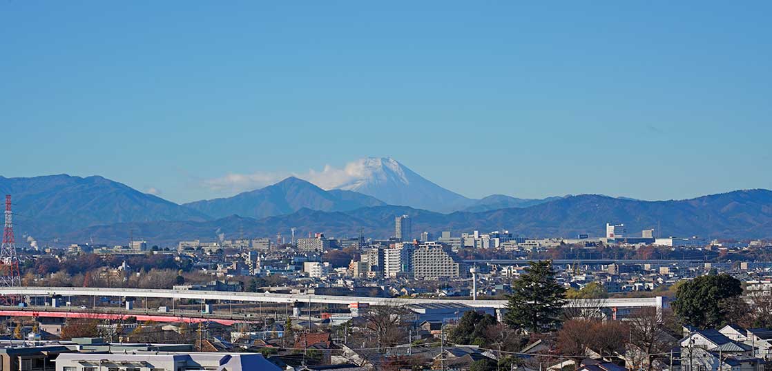 寒すぎる〜！でもくっきり見えて嬉しい立川からの富士山【立川フォト】