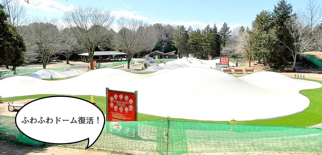 子ども大喜び 昭和記念公園の ふわふわドーム が復活してる いいね 立川