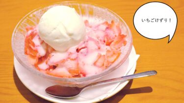【立川夏のスイーツ特集】イチゴそのまんま削っとる……。錦町・立川通りぞいにあるいちごスイーツのお店『カフェ いちご一会』の「いちごけずり」